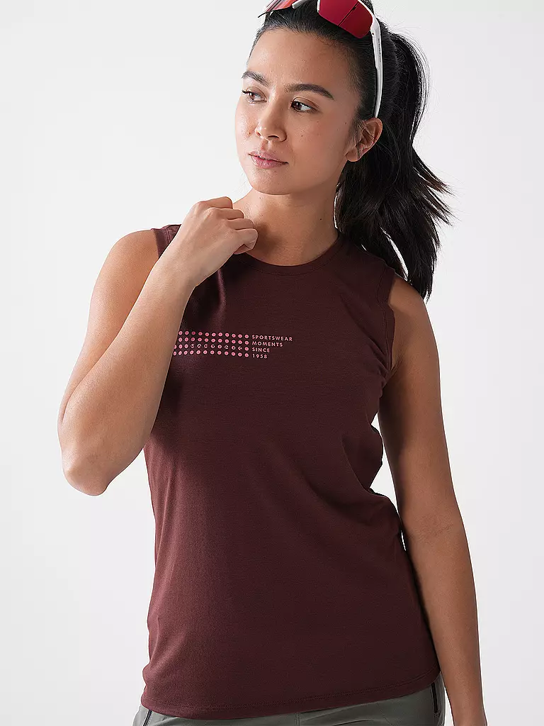 MARTINI | Damen Funktionstank Highventure | dunkelrot