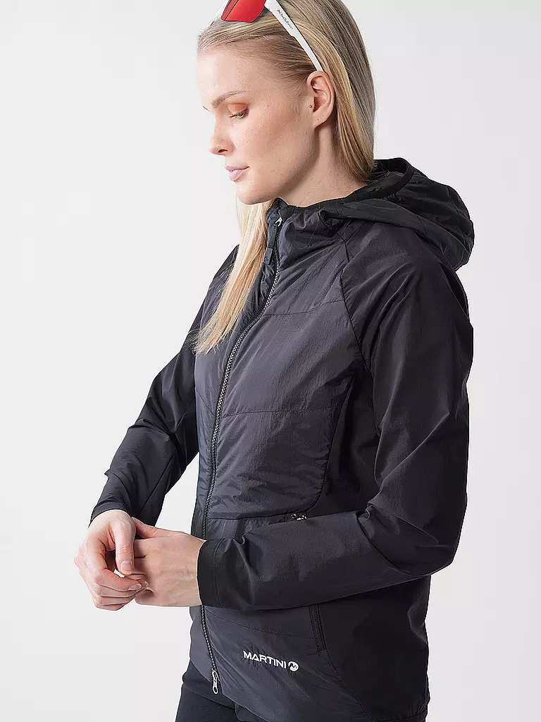 MARTINI | Damen Hybridjacke Highventure Hoodie | schwarz
