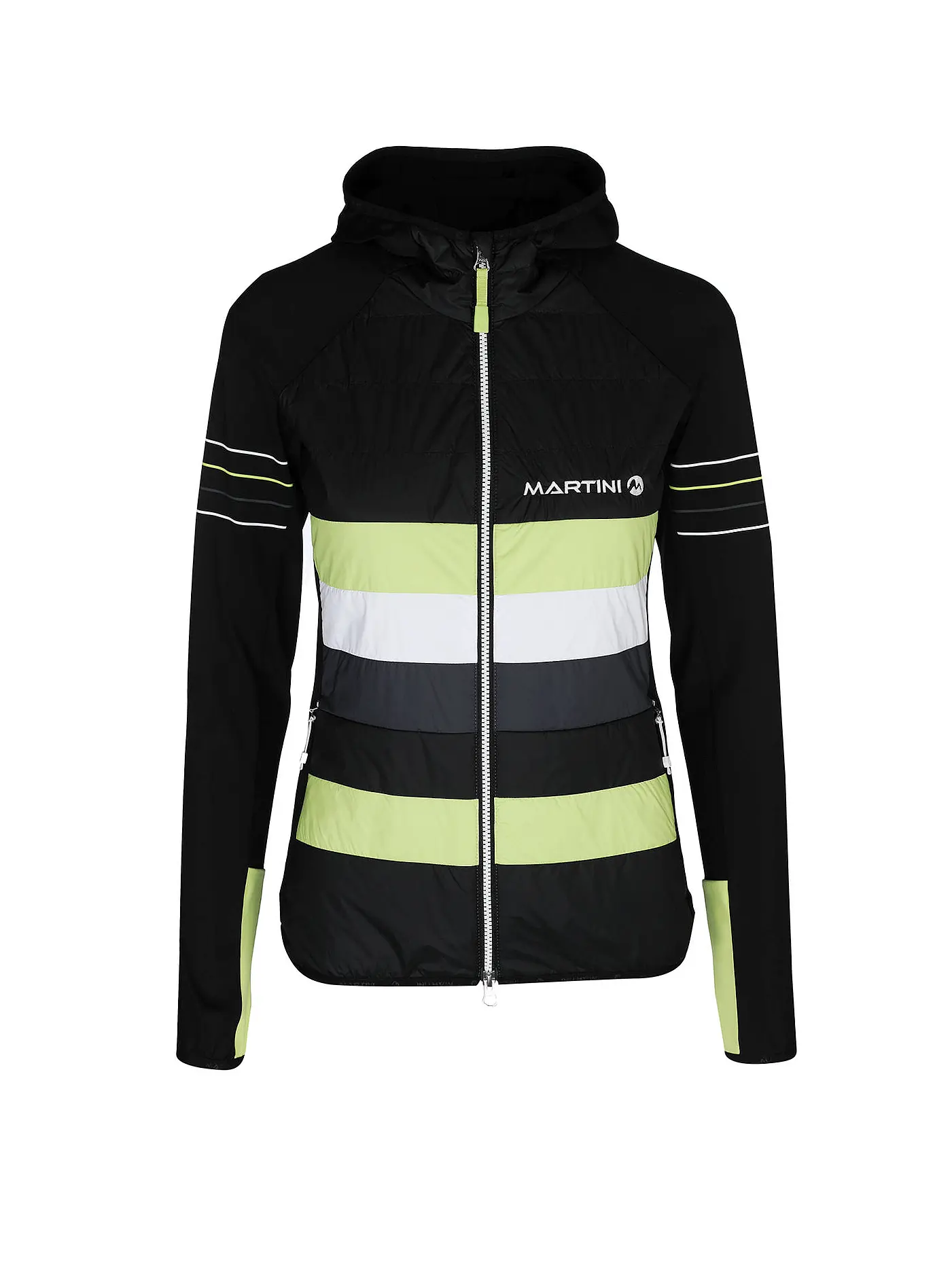 MARTINI | Damen Isohybridjacke Venture Hoodie | schwarz