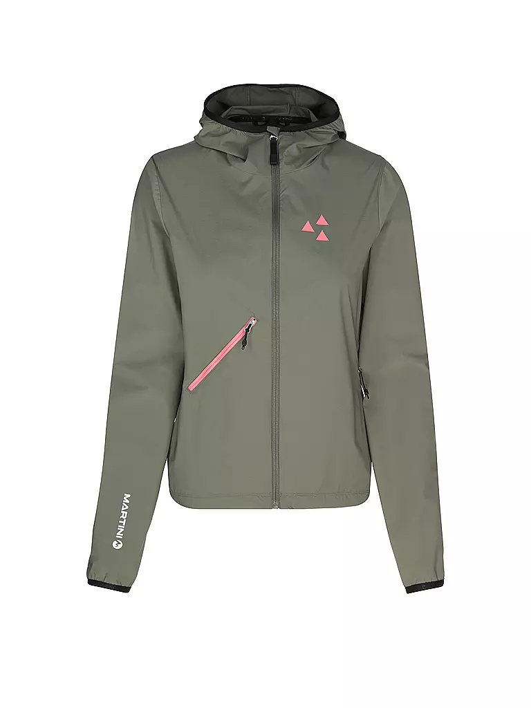 MARTINI | Damen Softshell Hybridjacke Trektech Hoodie | olive