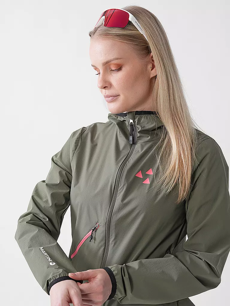 MARTINI | Damen Softshell Hybridjacke Trektech Hoodie | olive