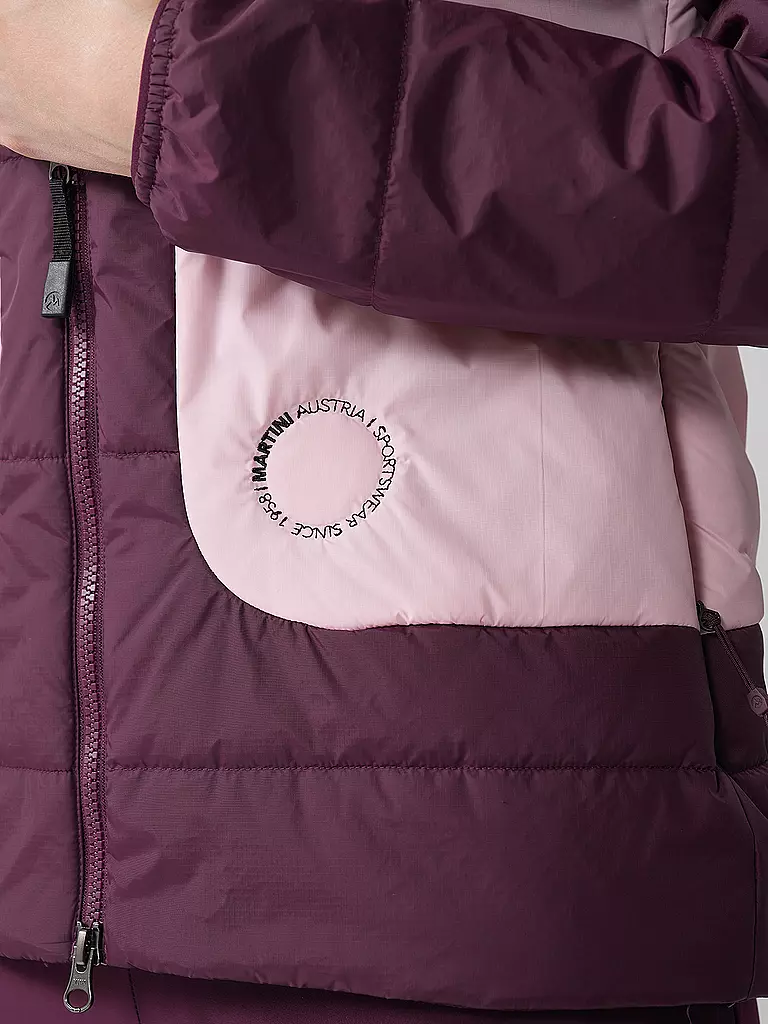 MARTINI | Damen Touren Isojacke Argon G-LOFT® Hoodie | beere