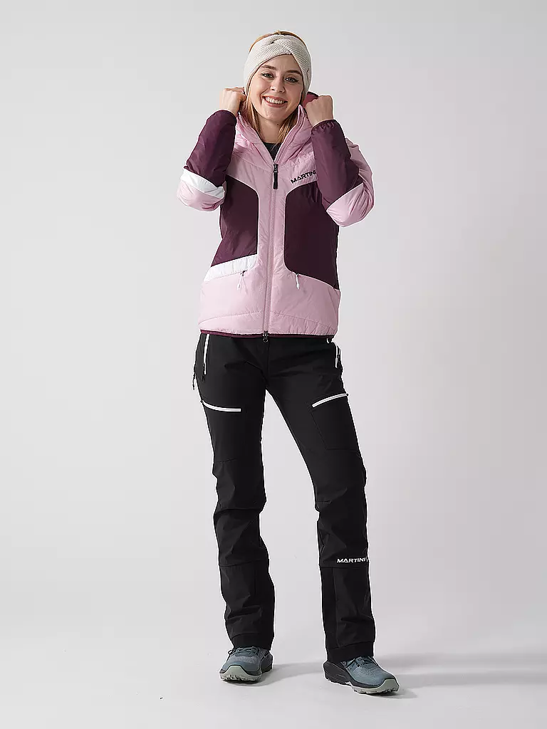 MARTINI | Damen Touren Isojacke Horizon G-LOFT® Hoodie | rosa