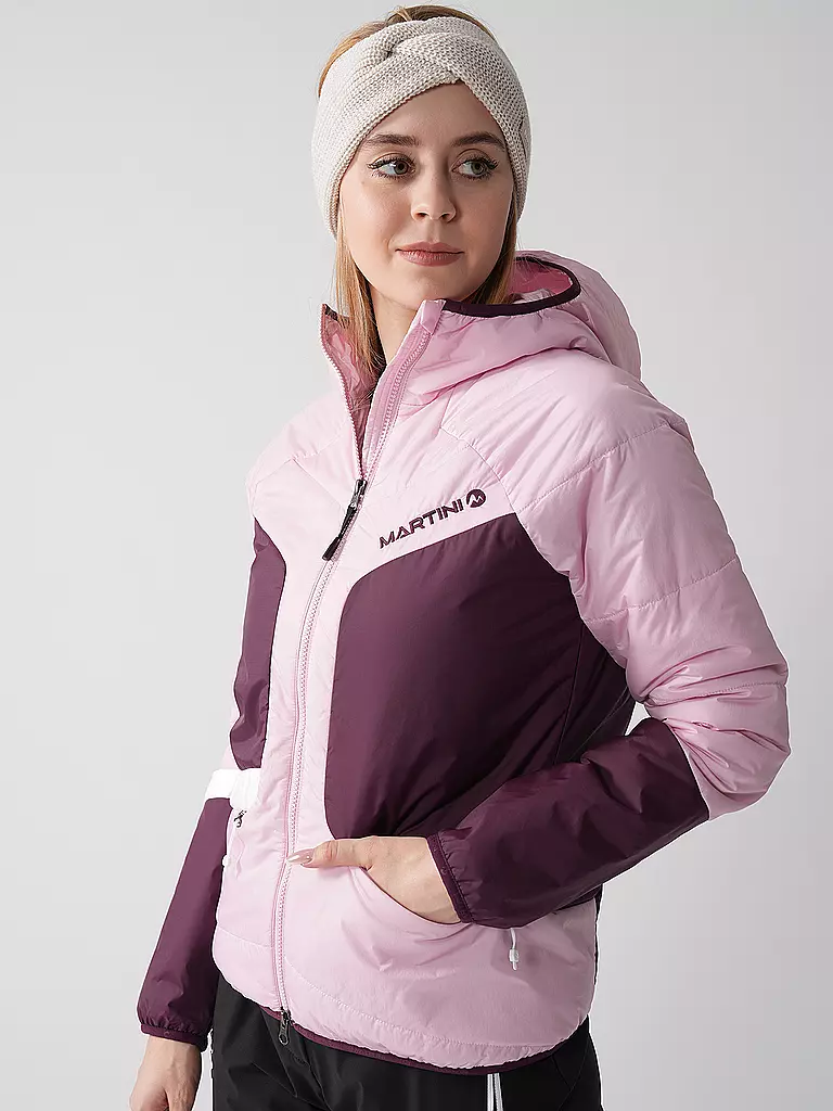 MARTINI | Damen Touren Isojacke Horizon G-LOFT® Hoodie | rosa