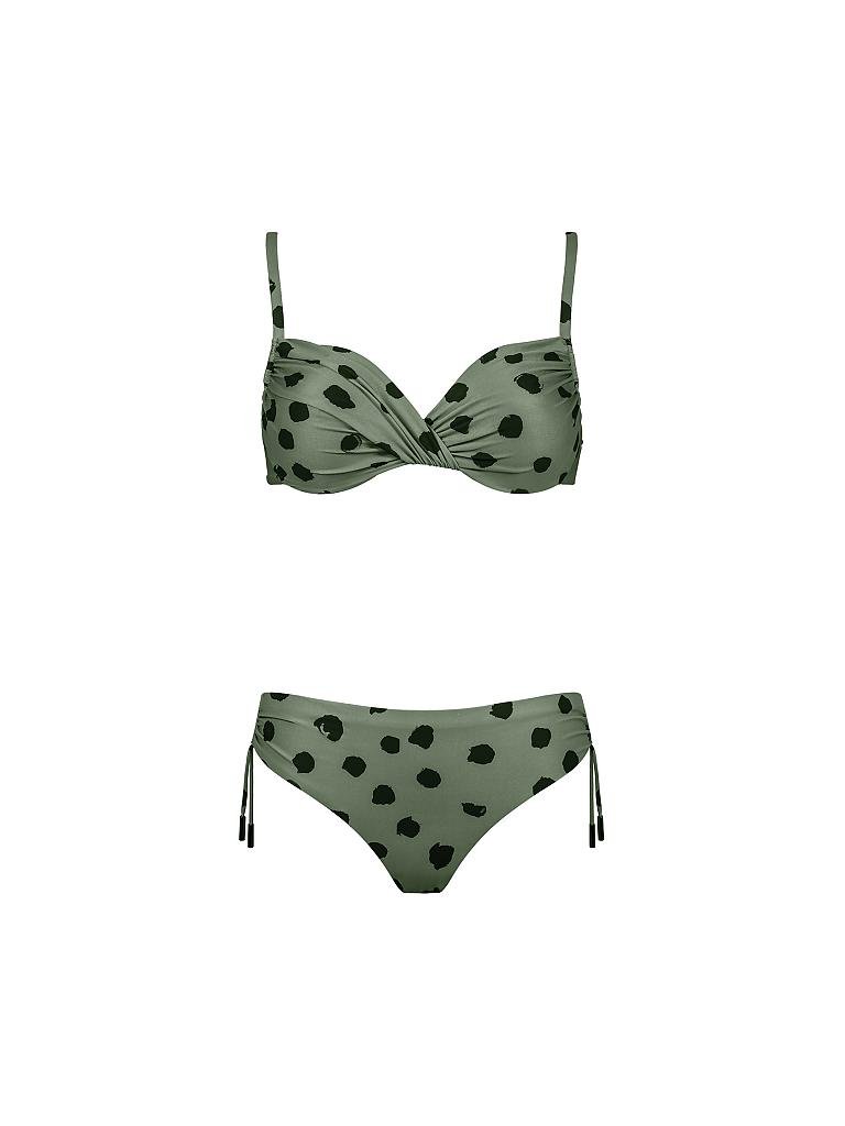 MARYAN MEHLHORN | Damen Bikini Punk De Fleurs Wire | grün