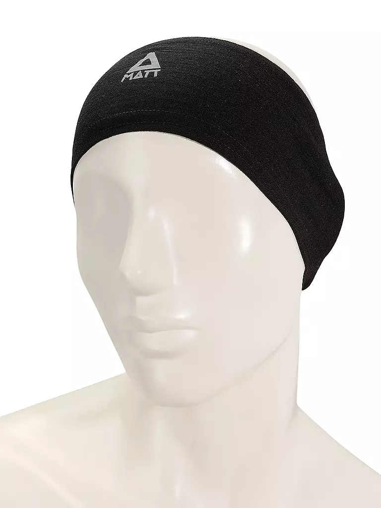 MATT | Stirnband Light Merino Wool | schwarz