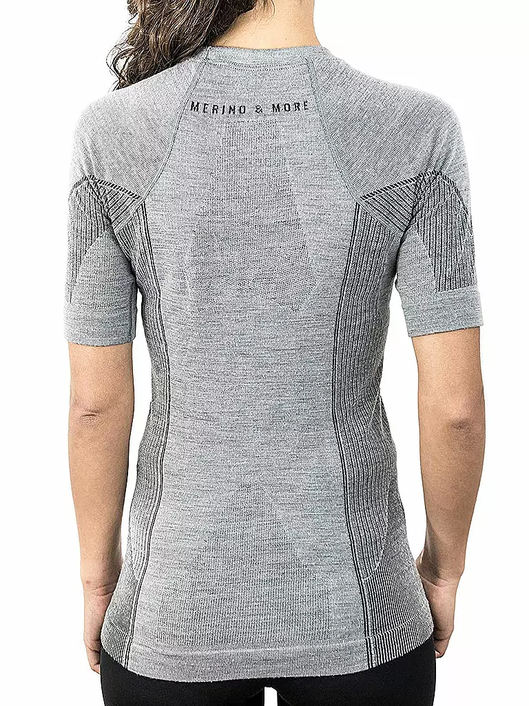 MERINO & MORE | Damen Funktionsshirt Shortsleeve | grau