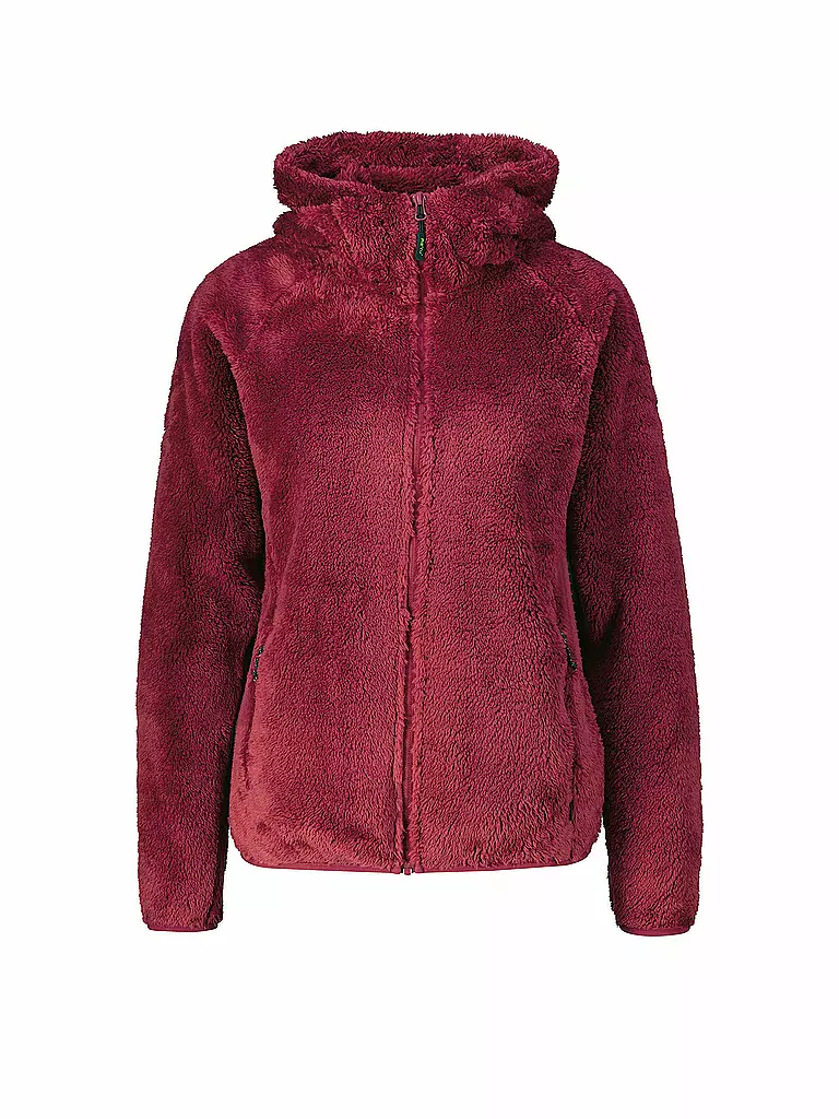 MERU |  Damen Fleecejacke Roxburgh Hoodie | beere