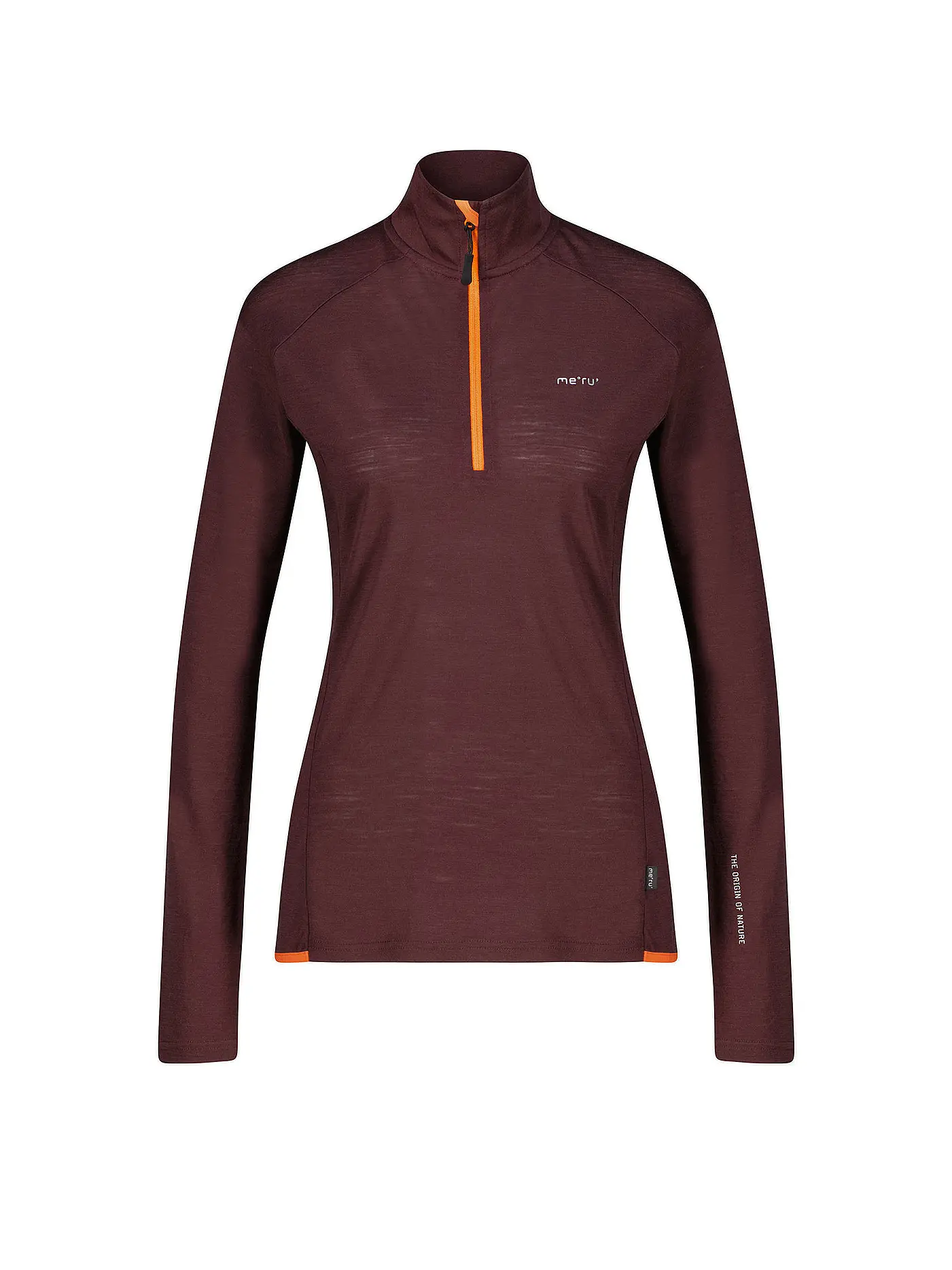 MERU |  Damen Funktions Zipshirt Vordingborg  | braun