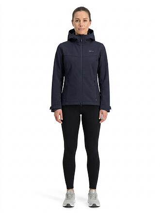 MERU | Damen Softshelljacke Bordeaux Hoodie