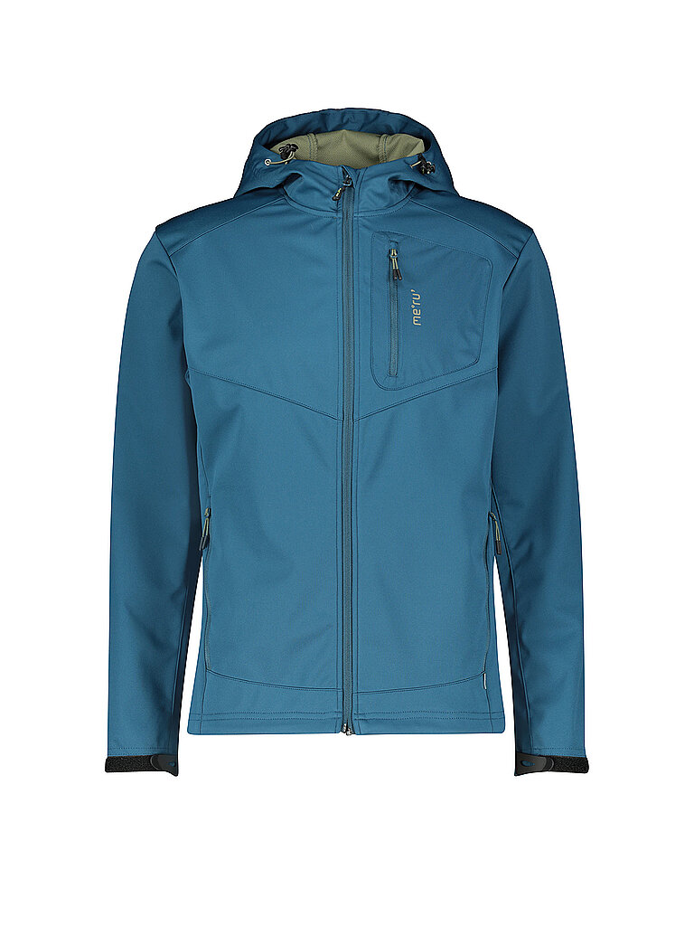 MERU Herren Softshelljacke Brest Hoody blau | M