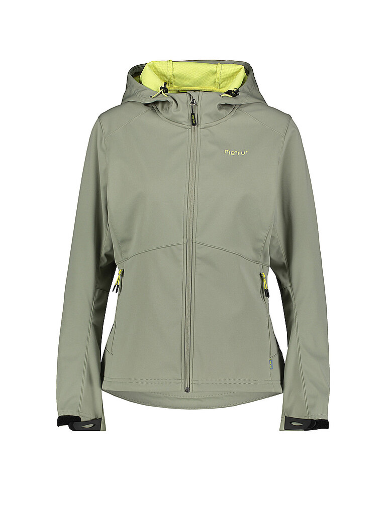 MERU Damen Softshelljacke Brest Hoody grau | 36