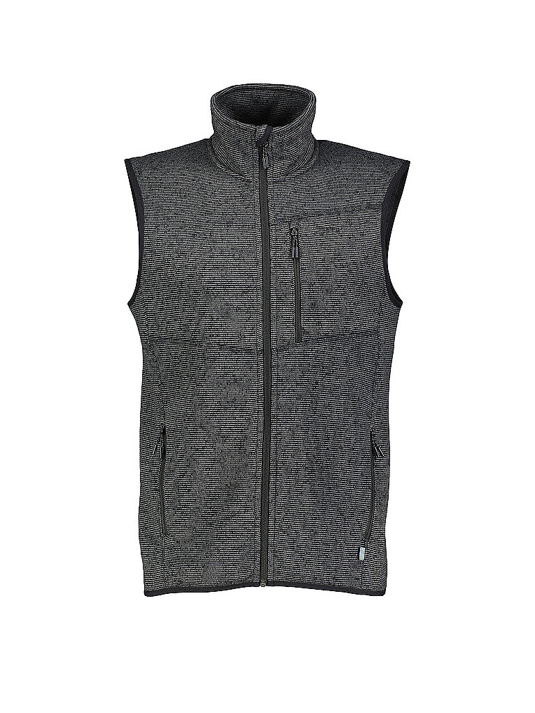MERU Herren Weste Bergen Strickfleece schwarz | 4XL