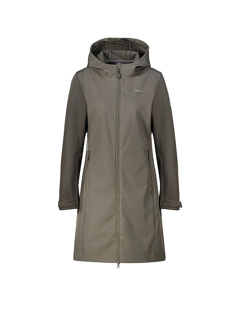 MERU Damen Winter Softshellmantel Touloluse Hoodie grau | 44
