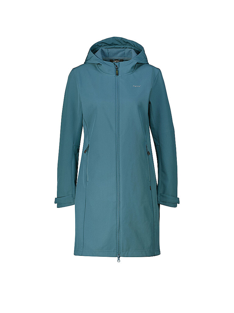 MERU Damen Winter Softshellmantel Touloluse Hoodie petrol | 34