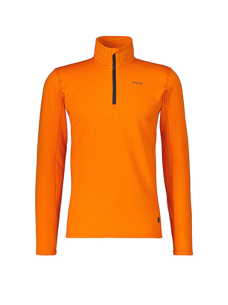 MERU Herren Funktions Zipshirt Langesund orange | L