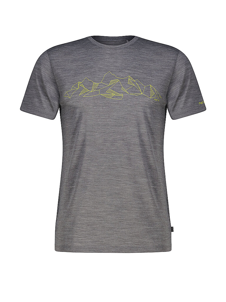 MERU Herren Funktionsshirt Laholm Woolmix grau | S
