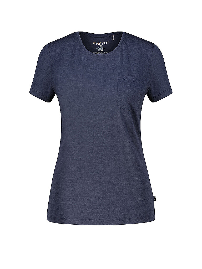 MERU Damen Funktionsshirt Trelleborg Woolmix dunkelblau | 46