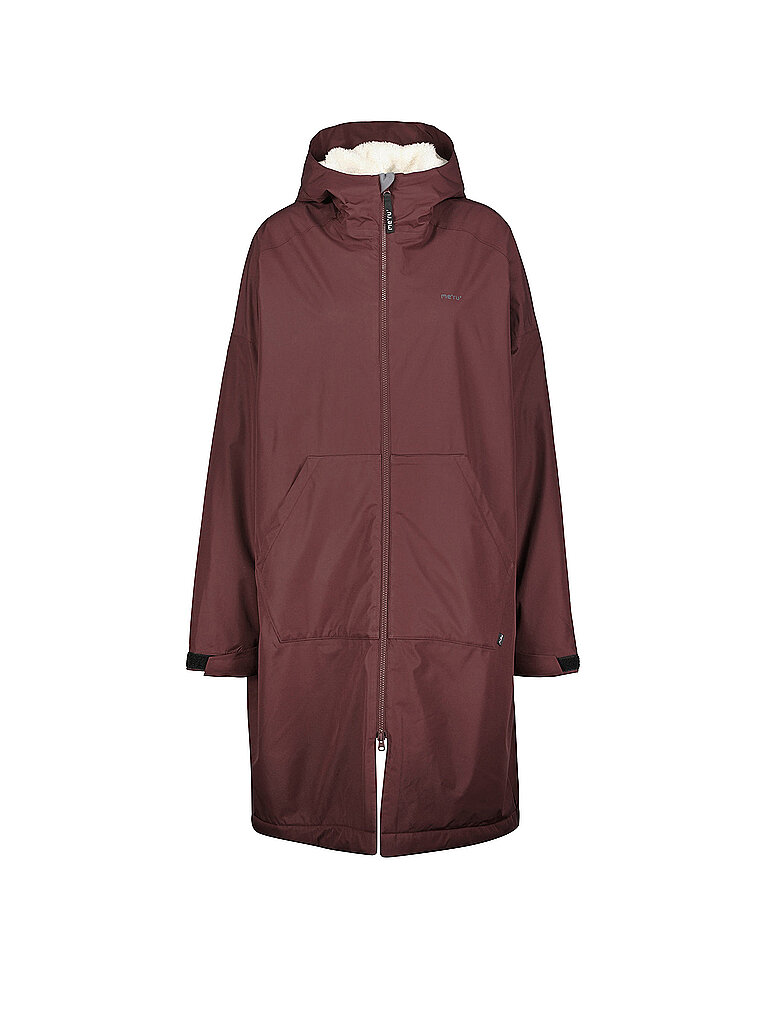 MERU Damen Wintermantel Aalborg Loos Packable Hoodie braun | M/L