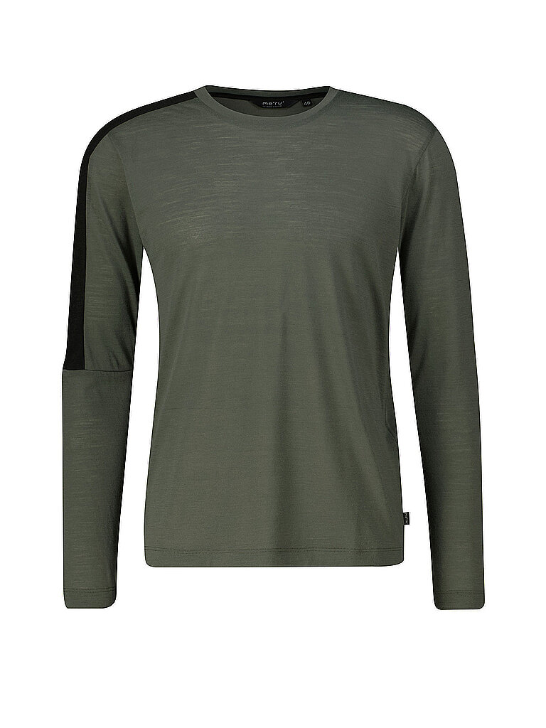 MERU Herren Funktionsshirt Bloxwich Woolmix olive | 50