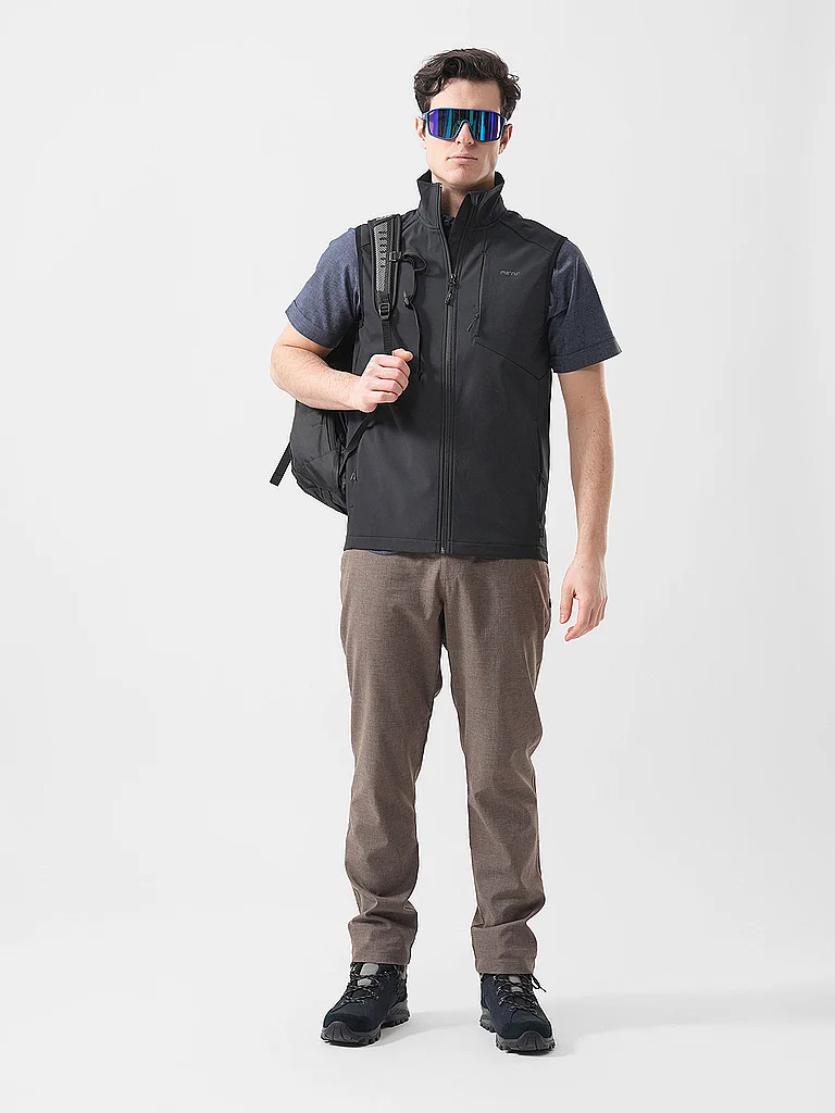 MERU Herren Softshellweste Nancy schwarz | M