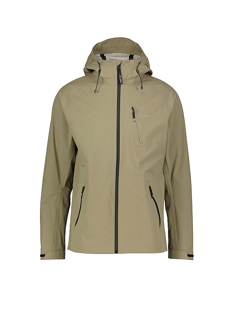 MERU Herren Wanderjacke Guarda 3L Hoodie olive | 50