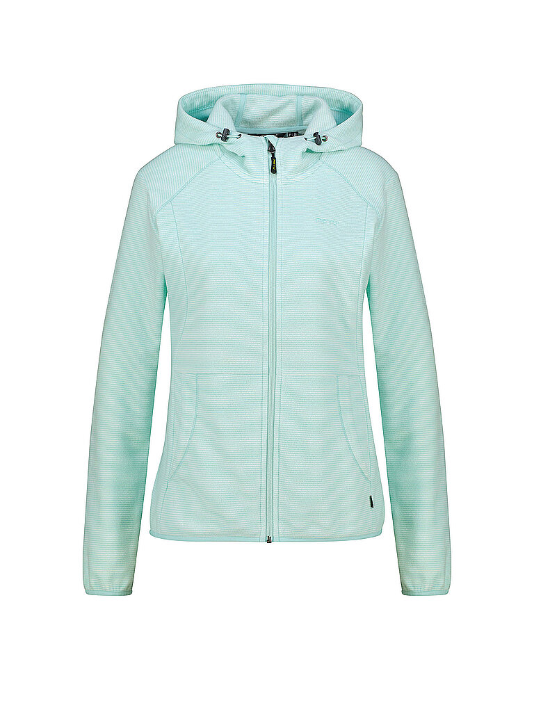 MERU Damen Fleecejacke Lourosa Striped Hoodie hellblau | 38