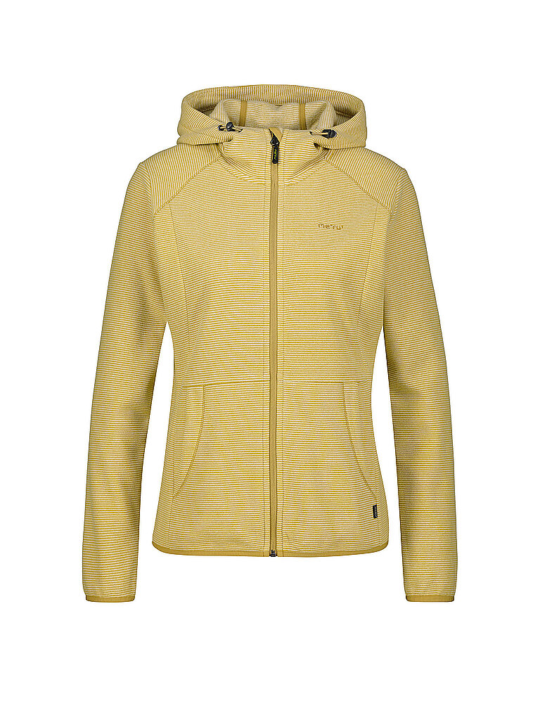 MERU Damen Fleecejacke Lourosa Striped Hoodie olive | 38