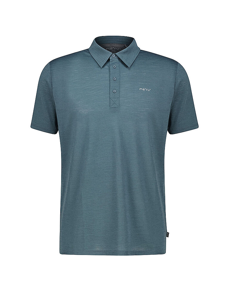MERU Herren Funktionspolo Monforte Woolmix dunkelblau | M