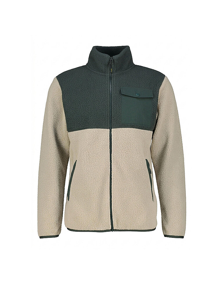 MERU Herren Fleecejacke Quimper Sherpa Block grau | M