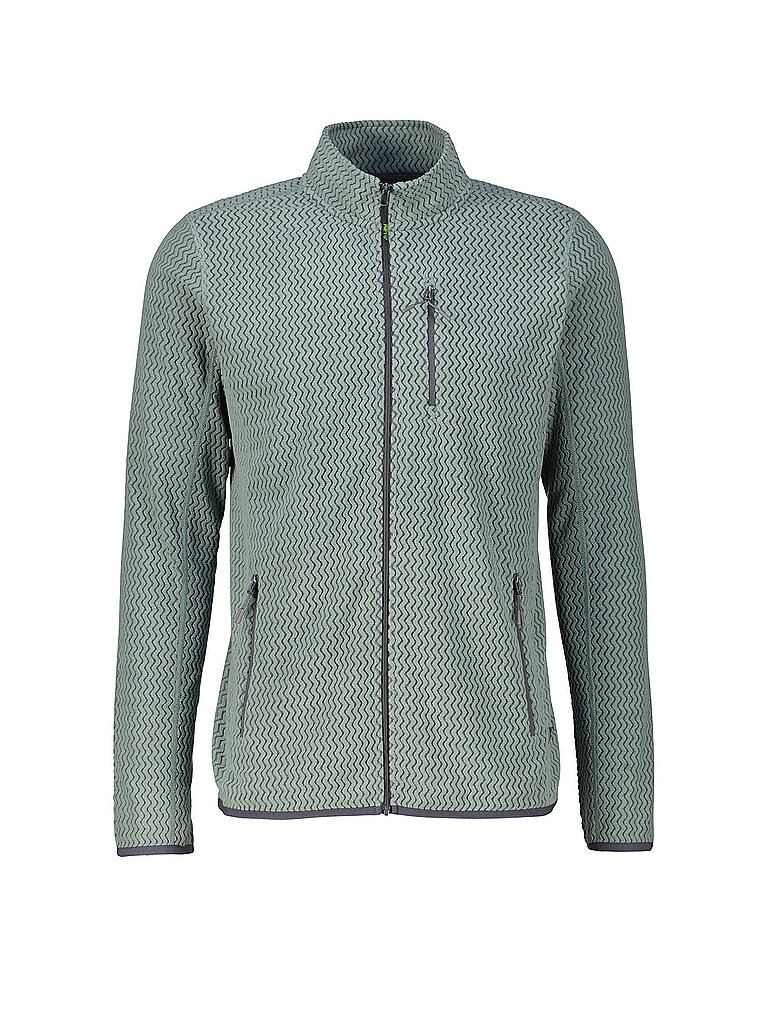 MERU Herren Fleecejacke Calais Jaquard hellgrau | S
