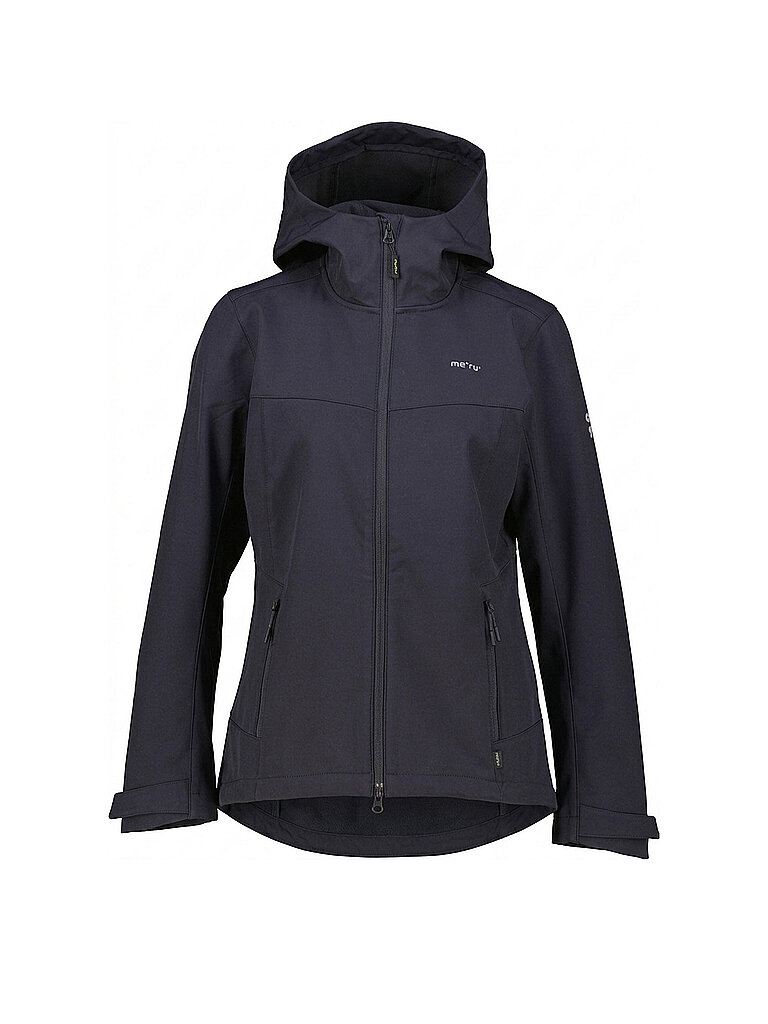 MERU Damen Softshelljacke Bordeaux Hoodie dunkelblau | 34