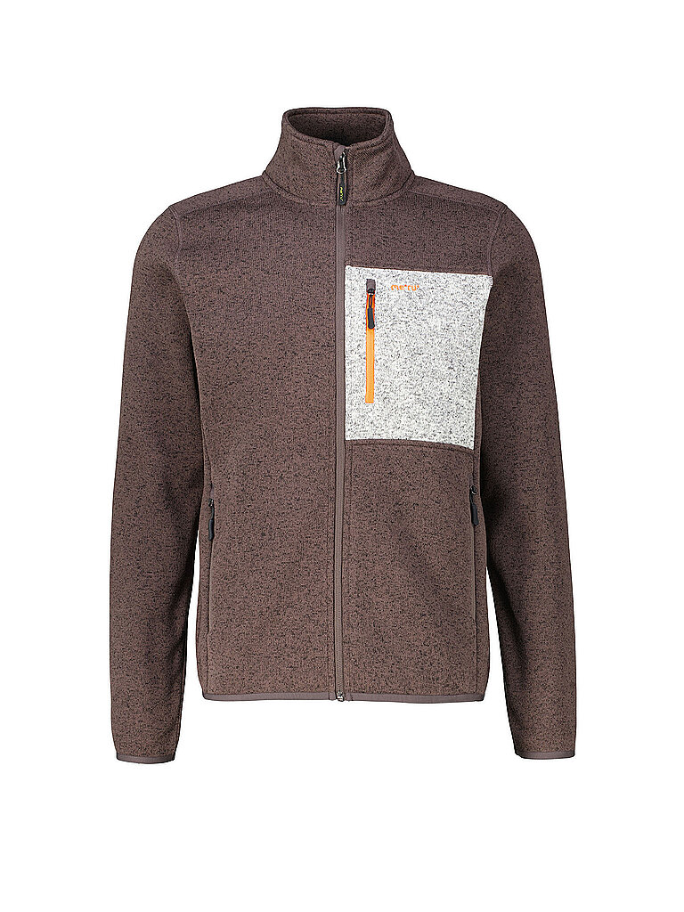 MERU Herren Fleecejacke Askersund dunkelrot | S