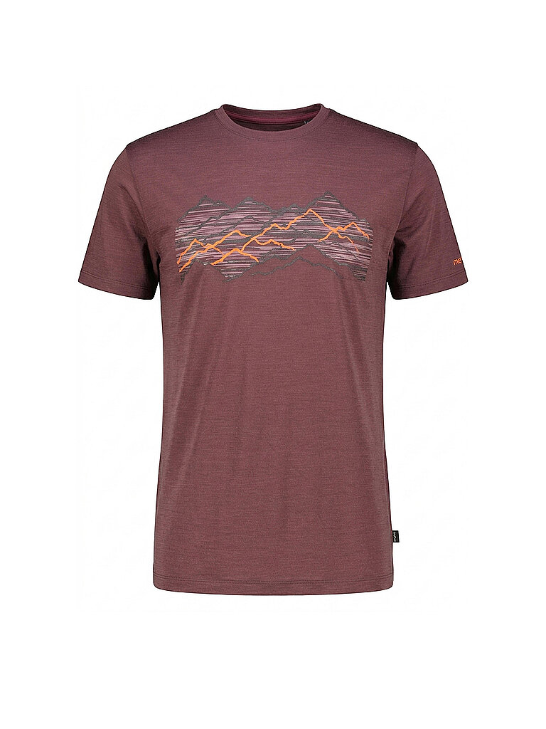 MERU Herren Funktionsshirt Kramfors Woolmix dunkelrot | L