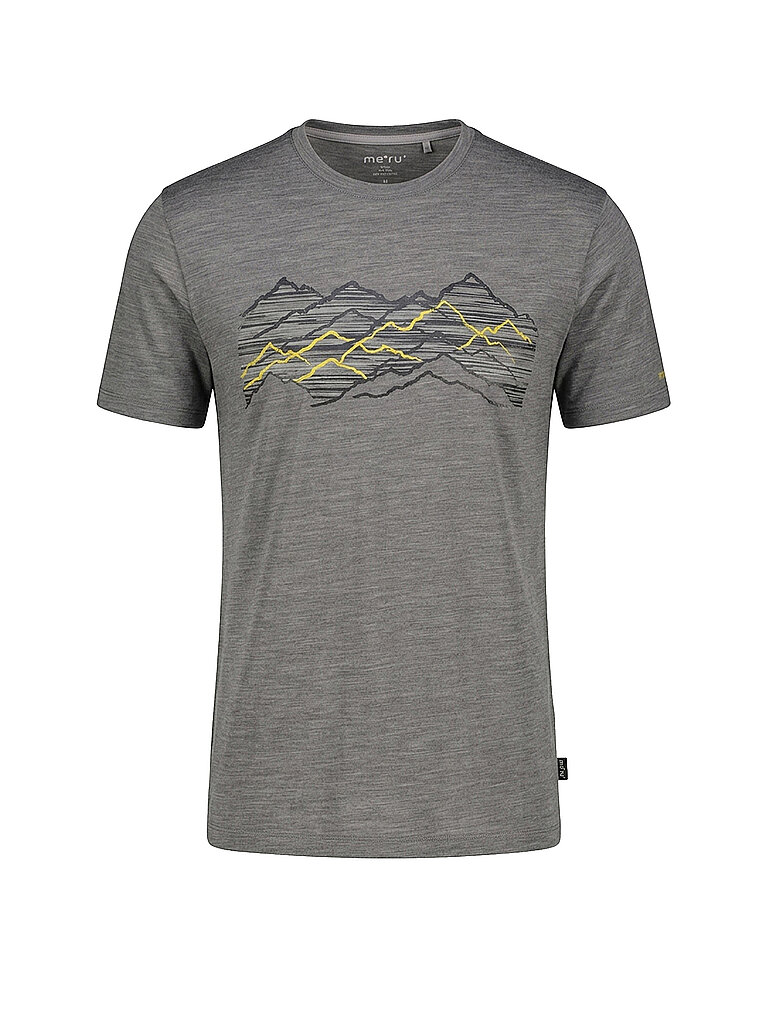 MERU Herren Funktionsshirt Kramfors Woolmix grau | XL