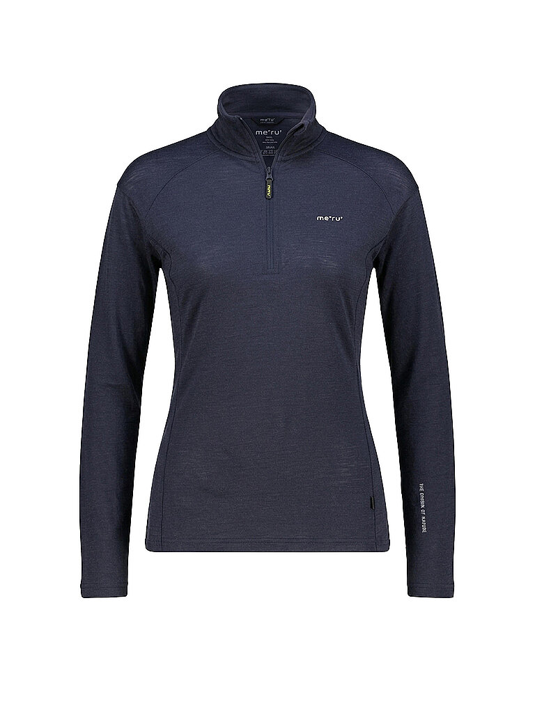 MERU Damen Funktions Zipshirt Vordingborg  dunkelblau | 44