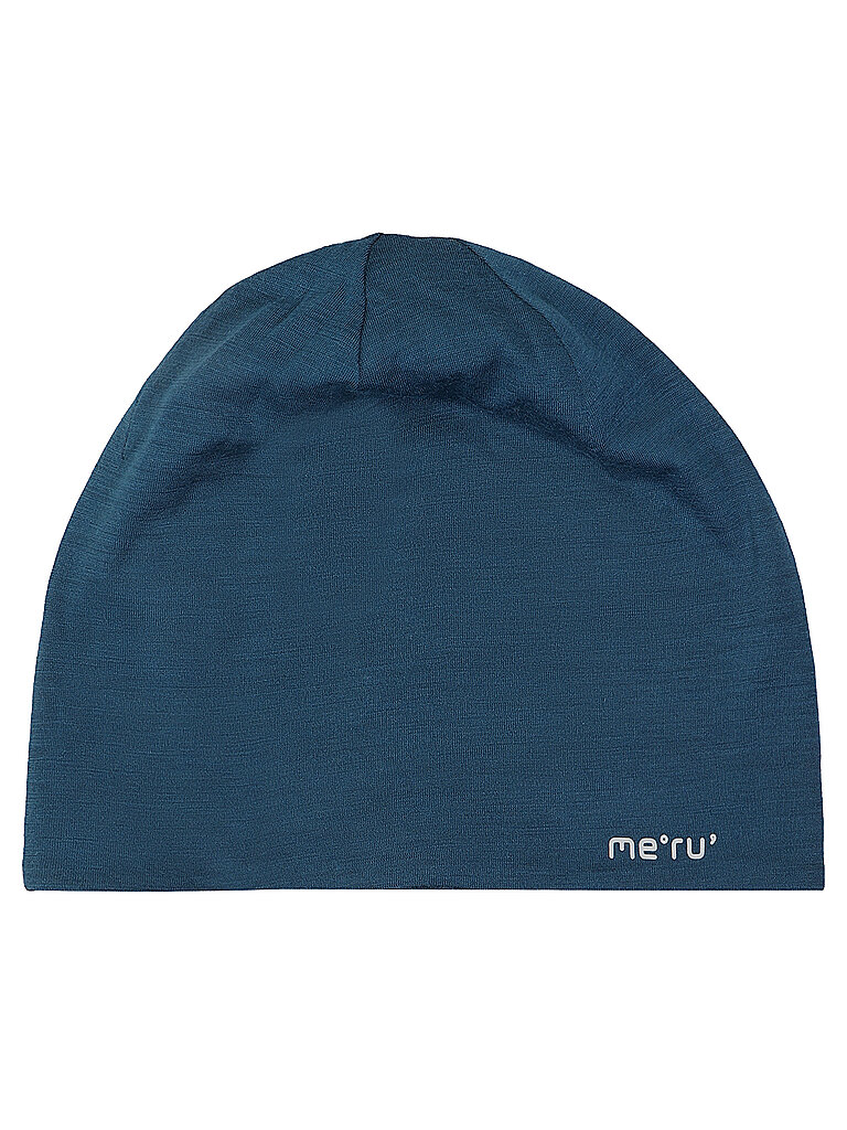 Meru Mütze Ringsted Wool-Mix Uni dunkelblau