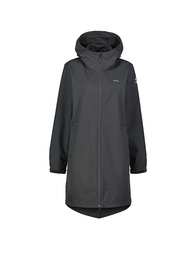 MERU Damen Softshellparka Nancy Hoodie schwarz | 36