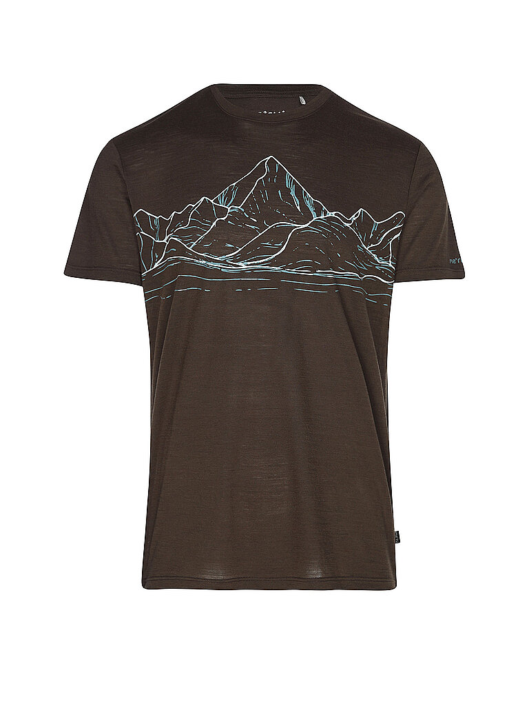 MERU Herren Funktionsshirt Murtosa Woolmix braun | L