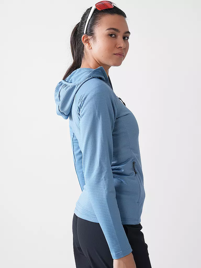 MERU | Damen Fleecejacke Highfields Hoodie | koralle