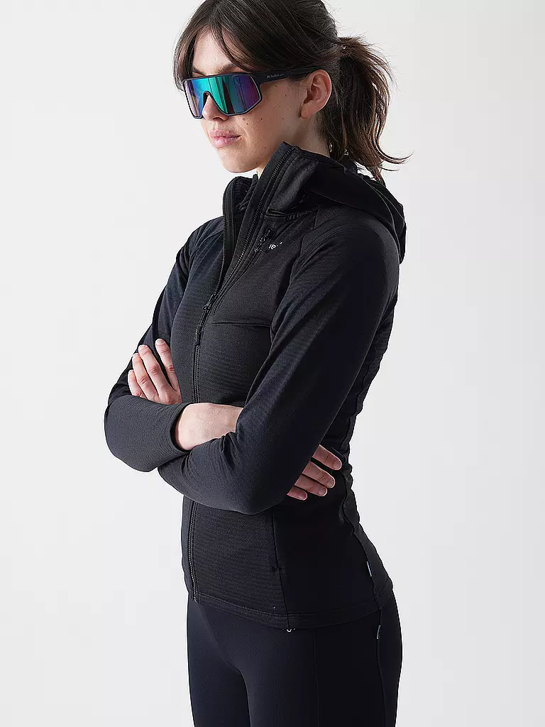 MERU | Damen Fleecejacke Highfields Hoodie | koralle