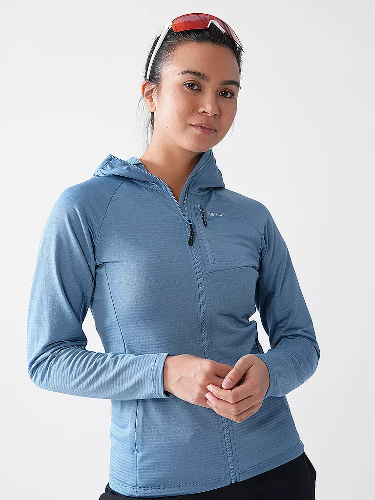 MERU | Damen Fleecejacke Highfields Hoodie | koralle