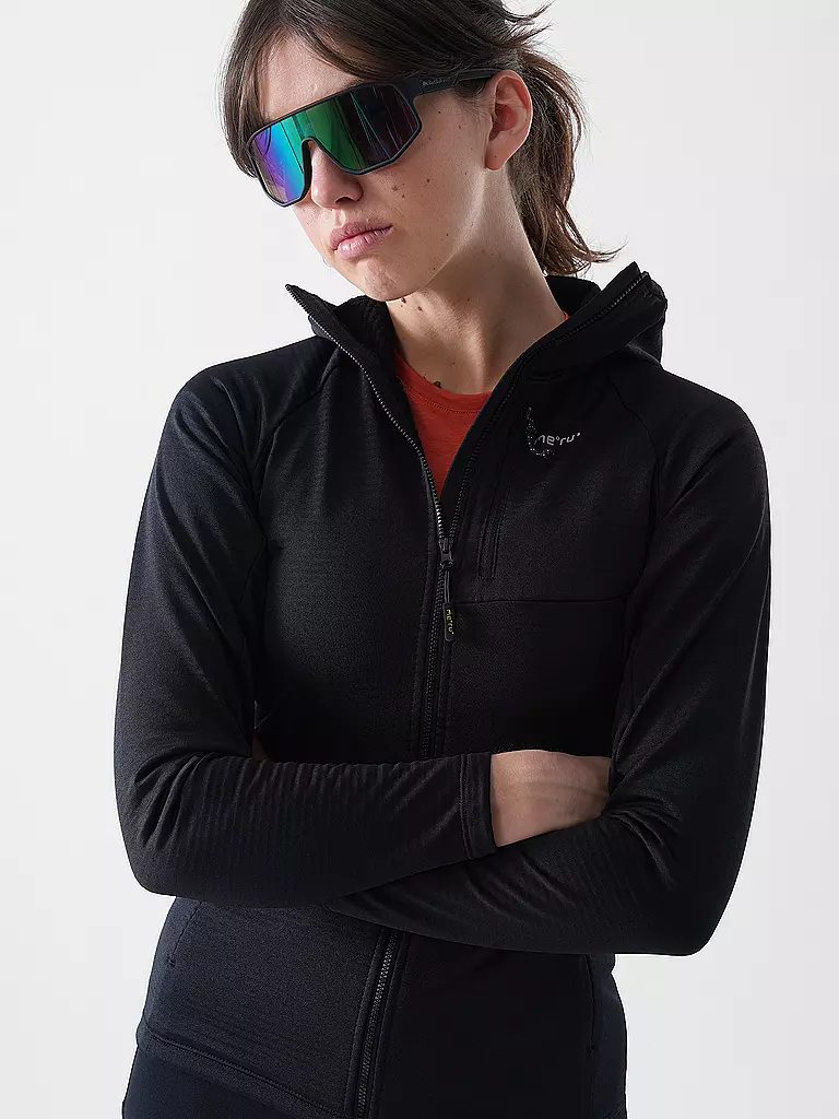 MERU | Damen Fleecejacke Highfields Hoodie | koralle
