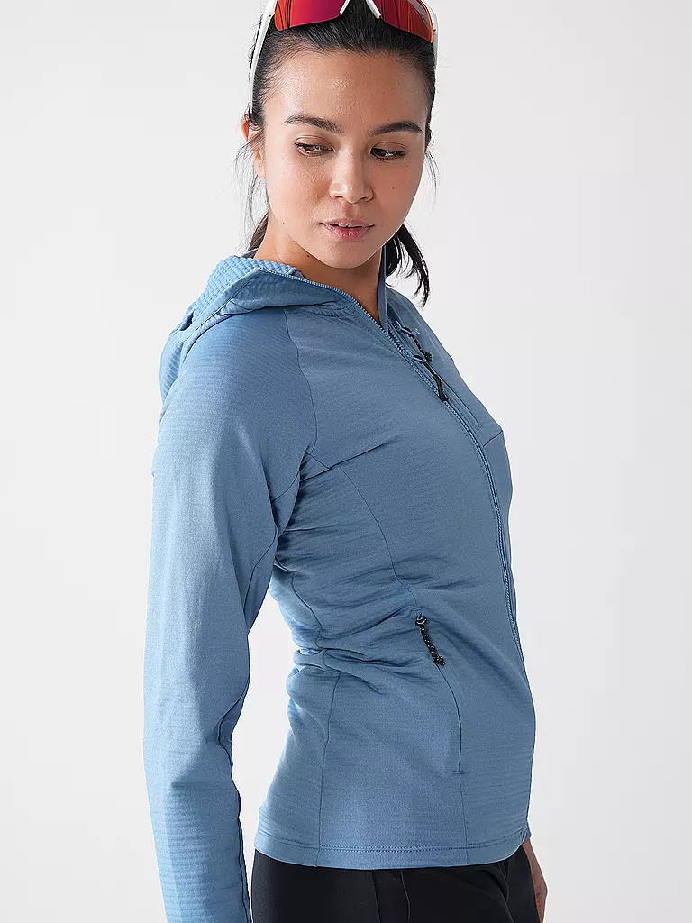MERU | Damen Fleecejacke Highfields Hoodie | koralle