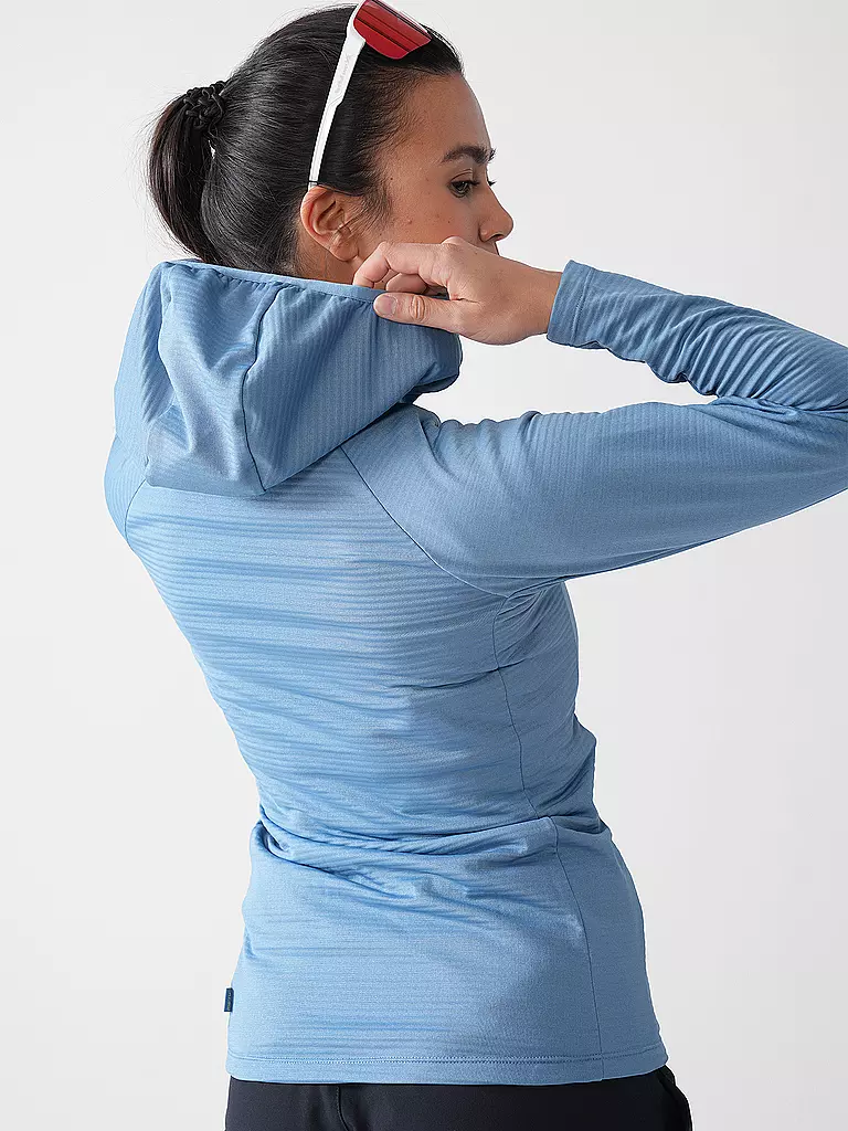 MERU | Damen Fleecejacke Highfields Hoodie | koralle