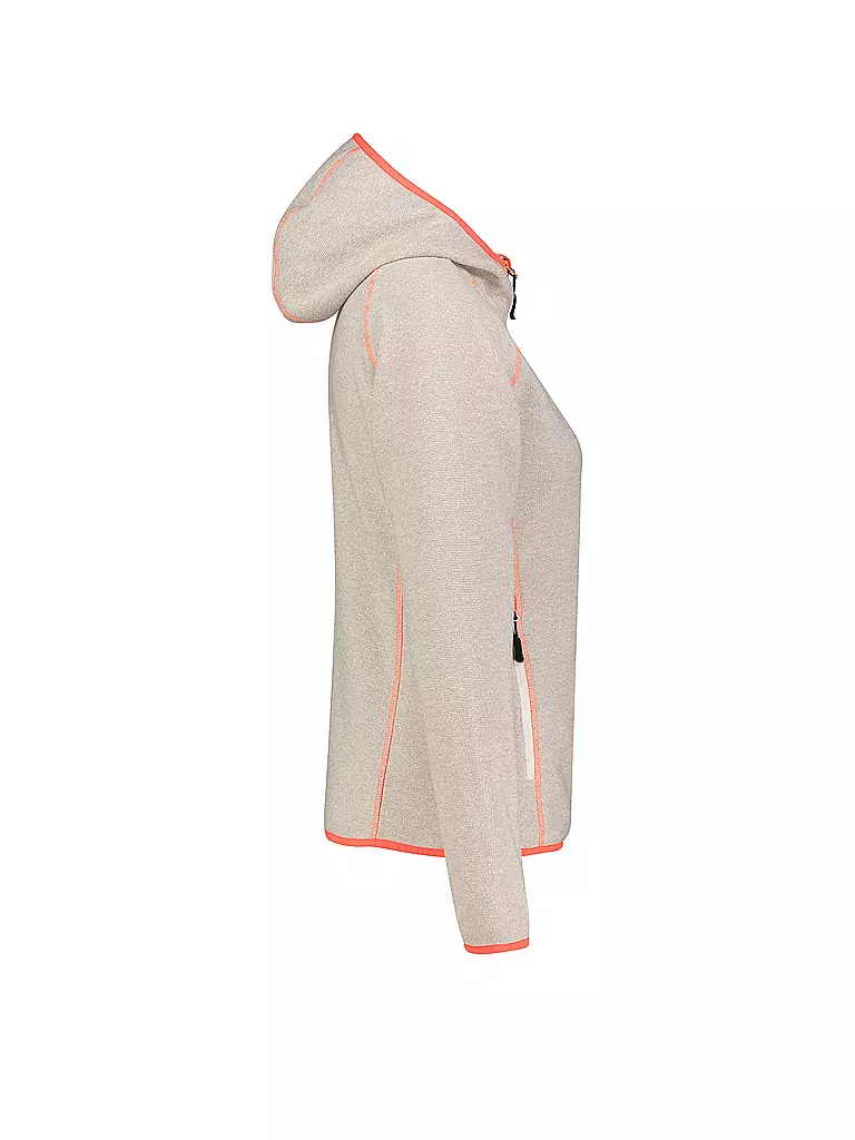 MERU | Damen Fleecejacke Horta Hoodie | beige