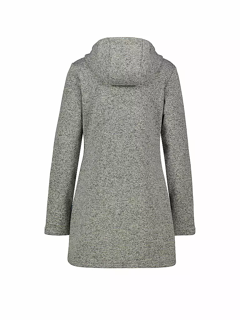 MERU | Damen Fleecejacke lang Bergen | grau