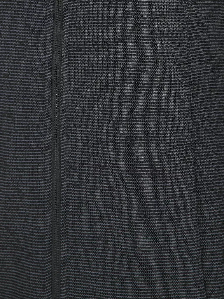 MERU | Damen Fleecejacke lang Bergen | schwarz