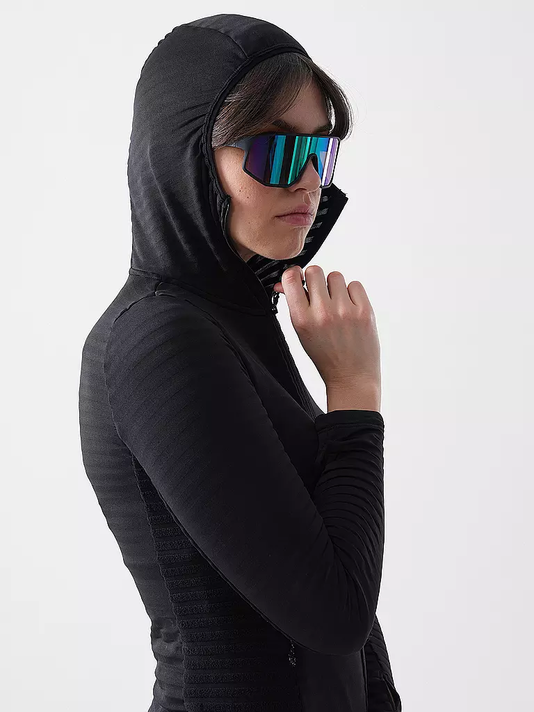 MERU | Damen Fleecejacke Moreno Hoodie | schwarz