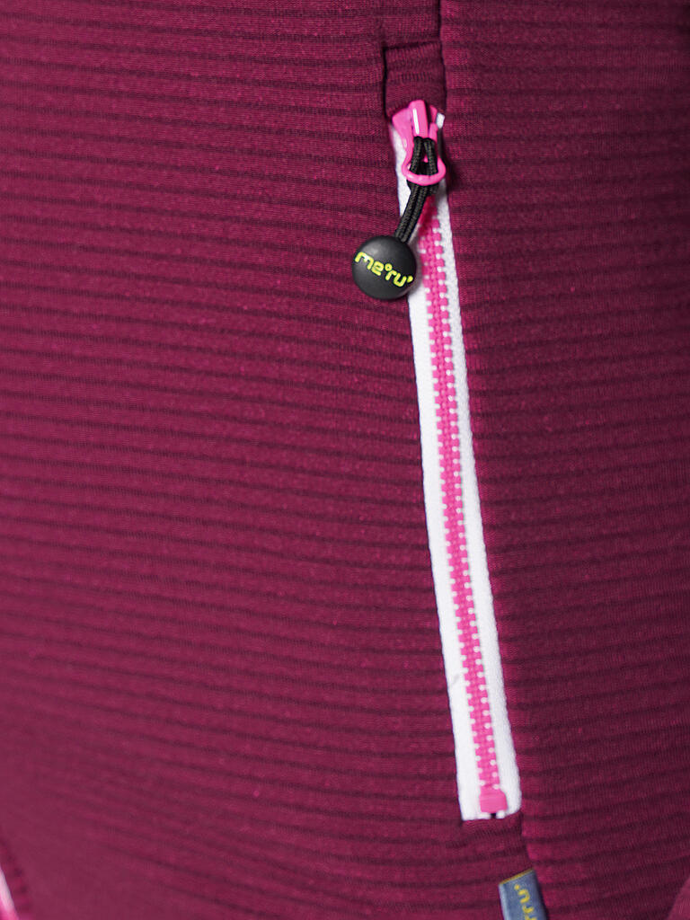 MERU | Damen Fleecejacke Poole Hoodie | beere